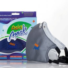 Khẩu Trang Than Hoạt Tính (Xé Dán Sau Gáy) AsiaMask
